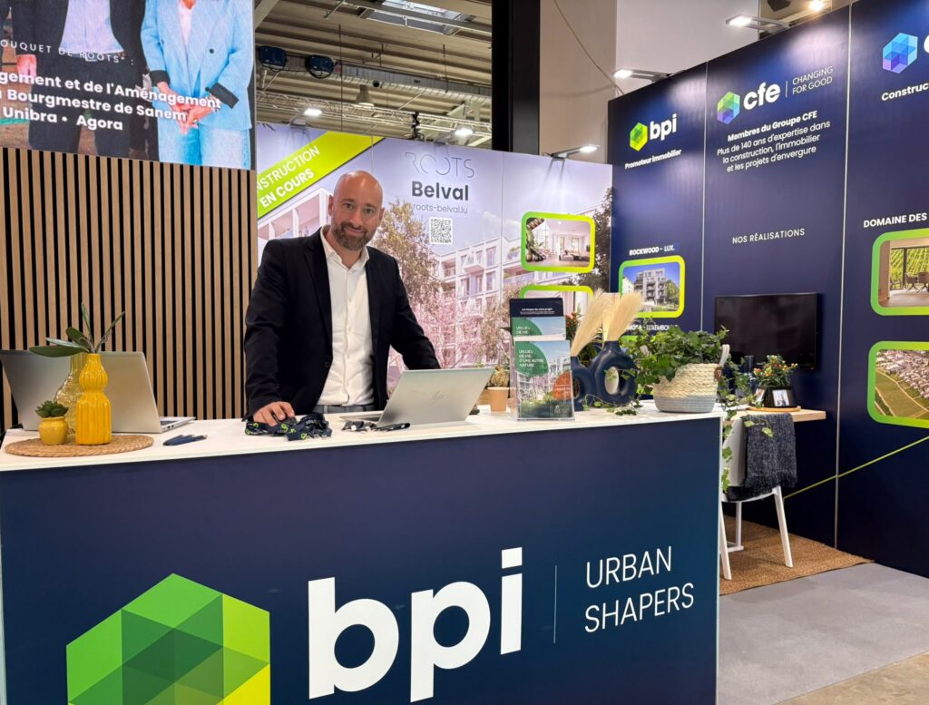 Stand BPI Real Estate et ROOTS Belval à la Semaine nationale du Logement, Luxexpo The Box